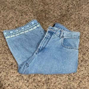 No Boundaries Detailed Flare Jeans